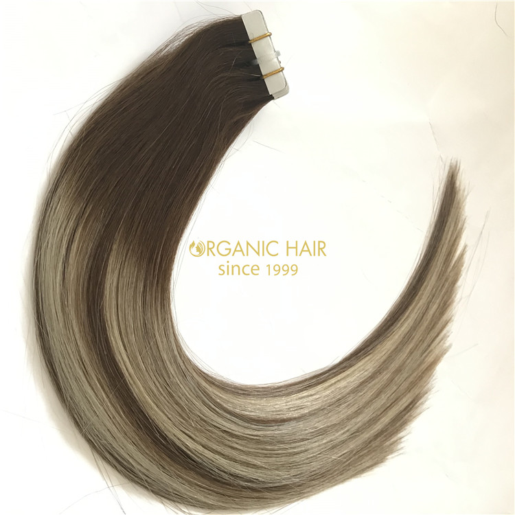 Human best tape in hair extensions and good reviews X186